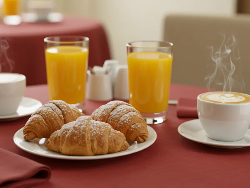 Colazione completa sul tavolo